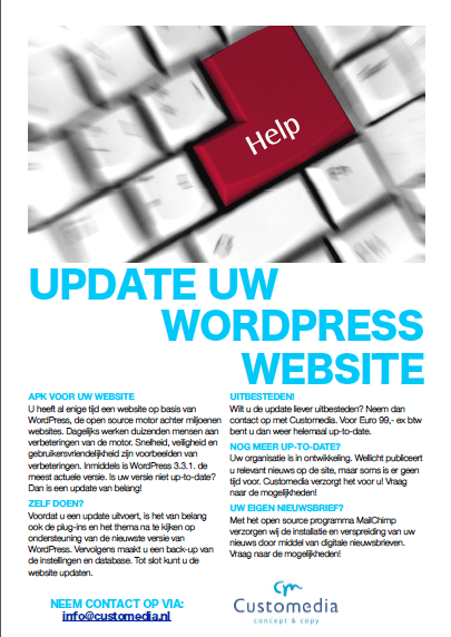Update uw WordPress website en begin bij jezelf